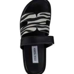 Damen Steve Madden Pantoletten & Badeschuhe<SM11003505-999, Plateau-Pantoletten, Damen, Zebra