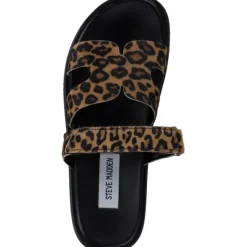Damen Steve Madden Pantoletten & Badeschuhe<SM11003505-969, Plateau-Pantoletten, Damen, Leopard