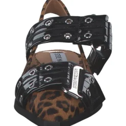 Damen Steve Madden Pantoletten & Badeschuhe<SM11003508-BLO Grand Ave-L, Pantoletten & Badeschuhe, Damen, black/leopard