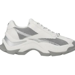 Damen Steve Madden Klassische- & Business Schuhe<Zoomz SM11002327, Schnürschuhe, Damen, weiß grau