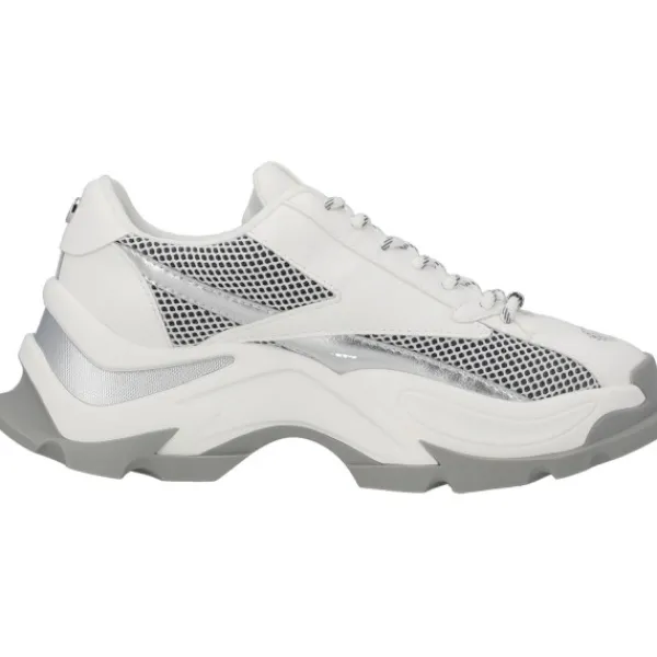 Damen Steve Madden Klassische- & Business Schuhe<Zoomz SM11002327, Schnürschuhe, Damen, weiß grau