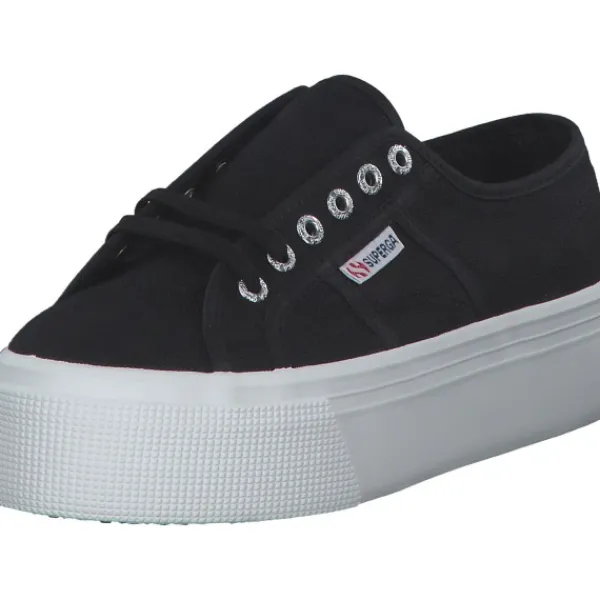 Damen Superga Sneakers<2790 Cotw Linea Up And Down S9111LW, Sneakers Low, Damen, black white