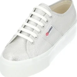 Damen Superga Klassische- & Business Schuhe<2790 Lame S61174W, Schnürschuhe, Damen, grey silver