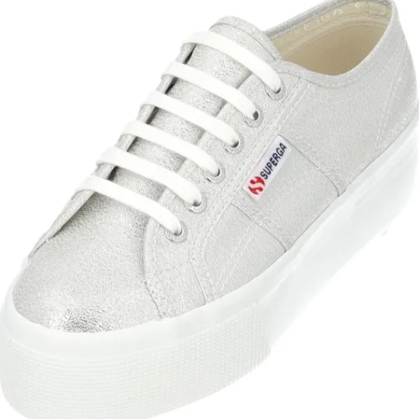 Damen Superga Klassische- & Business Schuhe<2790 Lame S61174W, Schnürschuhe, Damen, grey silver