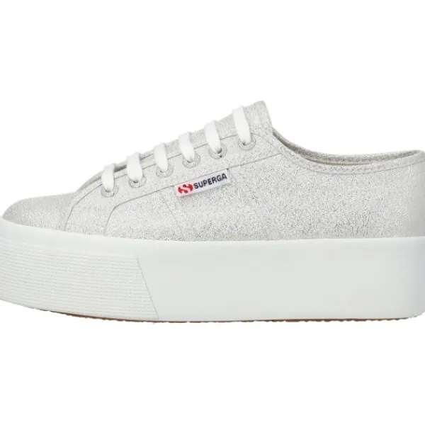 Damen Superga Klassische- & Business Schuhe<2790 Lame S61174W, Schnürschuhe, Damen, grey silver