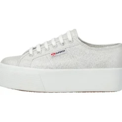 Damen Superga Klassische- & Business Schuhe<2790 Lame S61174W, Schnürschuhe, Damen, grey silver