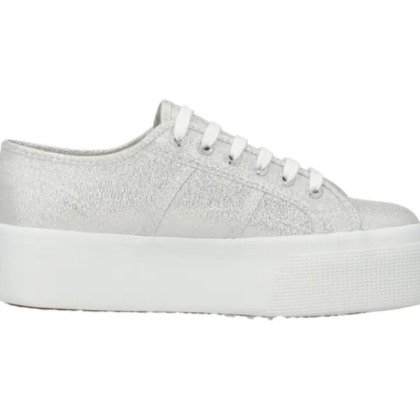 Damen Superga Klassische- & Business Schuhe<2790 Lame S61174W, Schnürschuhe, Damen, grey silver
