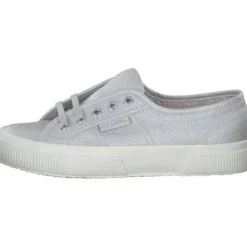 Damen Superga Klassische- & Business Schuhe<2750 Lame S8124ZW, Schnürschuhe, Damen, grey silver-favorio