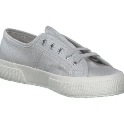 Damen Superga Klassische- & Business Schuhe<2750 Lame S8124ZW, Schnürschuhe, Damen, grey silver-favorio
