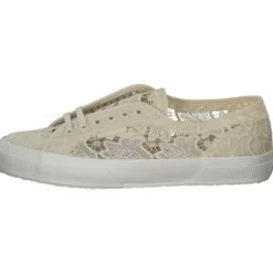 Damen Superga Sneakers<2750 Macrame S81219W, Sneakers Low, Damen, beige eggshell
