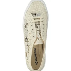 Damen Superga Sneakers<2750 Macrame S81219W, Sneakers Low, Damen, beige eggshell