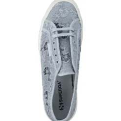 Damen Superga Sneakers<2750 Macrame S81219W, Sneakers Low, Damen, grey lilla avorio