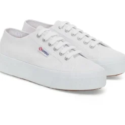 Damen Superga Klassische- & Business Schuhe<2740 Platform S21384W, Schnürschuhe, Damen, white