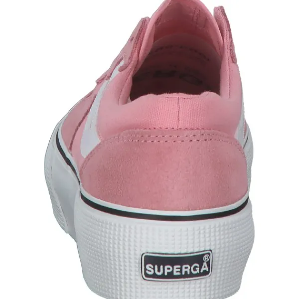 Damen Superga Klassische- & Business Schuhe<3041 Revolly Colorblock S1151MW, Schnürschuhe, Damen, pink white
