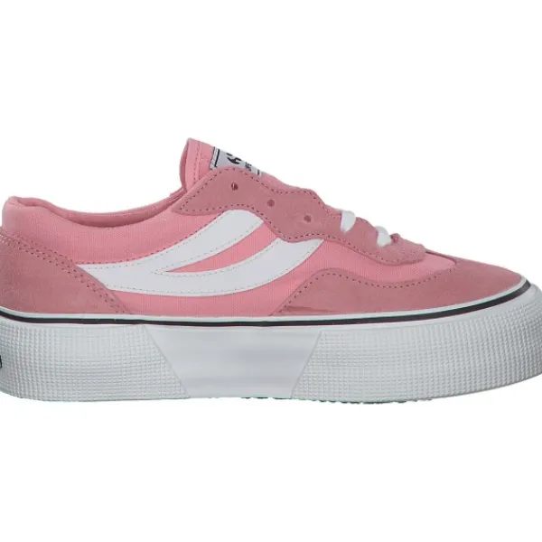 Damen Superga Klassische- & Business Schuhe<3041 Revolly Colorblock S1151MW, Schnürschuhe, Damen, pink white
