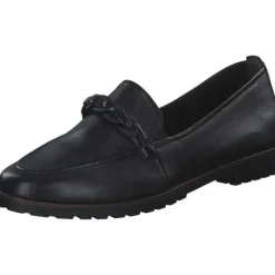 Damen Tamaris Slipper<24200, Mokassins, Damen, Schwarz