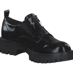 Damen Tamaris Klassische- & Business Schuhe<24791, Schnürschuhe, Damen, BLACK PATENT