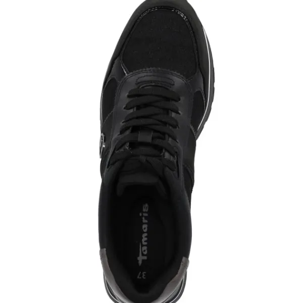 Damen Tamaris Klassische- & Business Schuhe<1-23727-42/098, Schnürschuhe, Damen, BLACK COMB