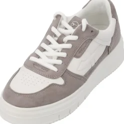 Damen Tamaris Klassische- & Business Schuhe<1-23746-43/129, Schnürschuhe, Damen, WHITE/GREY
