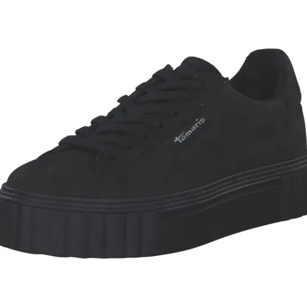 Damen Tamaris Klassische- & Business Schuhe<1-23738-41/007, Schnürschuhe, Damen, BLACK UNI