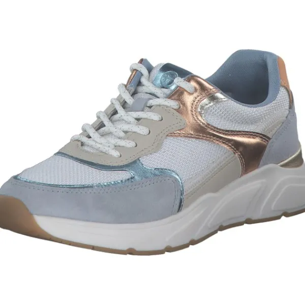 Damen Tamaris Klassische- & Business Schuhe<23745-43, Schnürschuhe, Damen, LIGHT BLUE COMB