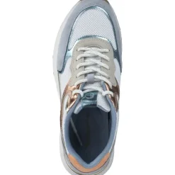 Damen Tamaris Klassische- & Business Schuhe<23745-43, Schnürschuhe, Damen, LIGHT BLUE COMB