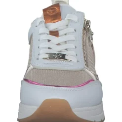Damen Tamaris Klassische- & Business Schuhe<23732, Schnürschuhe, Damen, WHITE/LT.GOLD