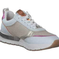 Damen Tamaris Klassische- & Business Schuhe<23732, Schnürschuhe, Damen, WHITE/LT.GOLD