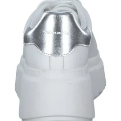 Damen Tamaris Klassische- & Business Schuhe<23743, Schnürschuhe, Damen, WHITE/SILVER