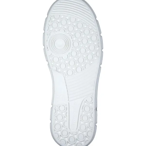 Damen Tamaris Klassische- & Business Schuhe<23743, Schnürschuhe, Damen, WHITE/SILVER