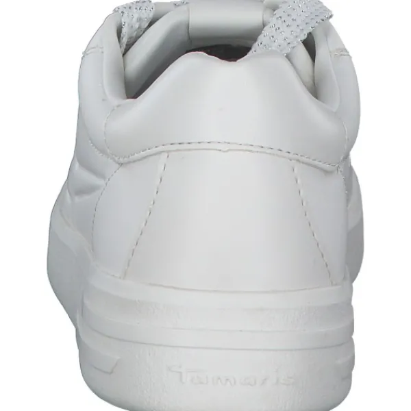 Damen Tamaris Klassische- & Business Schuhe<23850, Schnürschuhe, Damen, WHITE UNI