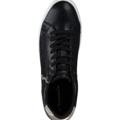 Damen Tamaris Klassische- & Business Schuhe<23313, Schnürschuhe, Damen, Schwarz