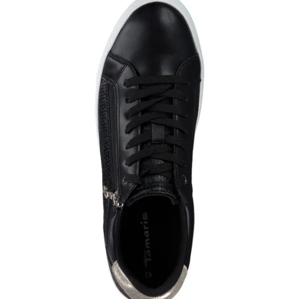 Damen Tamaris Klassische- & Business Schuhe<23313, Schnürschuhe, Damen, Schwarz