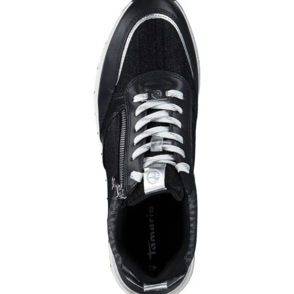 Damen Tamaris Klassische- & Business Schuhe<23732, Schnürschuhe, Damen, Blau