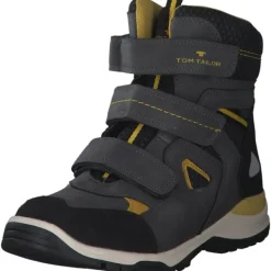 Herren Tom Tailor Stiefel<4272004 , Winterstiefel, Herren, coal-black-yellow