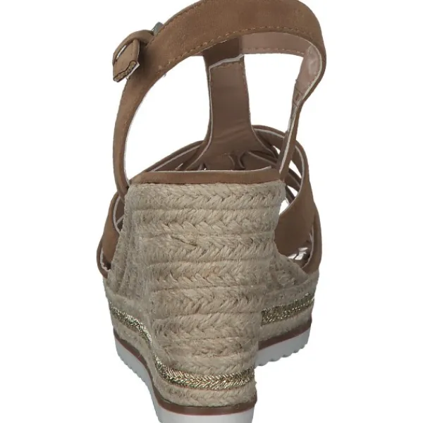 Damen Tom Tailor Sandaletten<3290204, Keilsandaletten, Damen, Braun