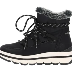 Damen Tom Tailor Stiefel<4290040, Schnürstiefel, Damen, Black Black