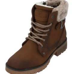Damen Tom Tailor Stiefel<4290100014, Schnürstiefel, Damen, whisky