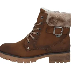 Damen Tom Tailor Stiefel<4290100014, Schnürstiefel, Damen, whisky