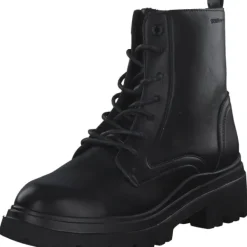 Damen Tom Tailor Stiefel<4295201, Schnürstiefeletten, Damen, Black Black