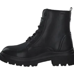 Damen Tom Tailor Stiefel<4295201, Schnürstiefeletten, Damen, Black Black