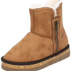 Damen Tom Tailor Stiefel<6390320, Winterstiefeletten, Damen, Braun (camel)