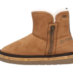 Damen Tom Tailor Stiefel<6390320, Winterstiefeletten, Damen, Braun (camel)