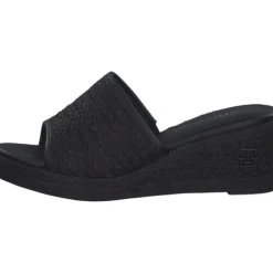 Damen Tommy Hilfiger Pantoletten & Badeschuhe<FW0FW07927, Plateau-Pantoletten, Damen, black