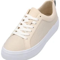 Damen Tommy Hilfiger Klassische- & Business Schuhe<FW0FW07376, Schnürschuhe, Damen, Beige