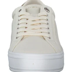 Damen Tommy Hilfiger Klassische- & Business Schuhe<FW0FW07682-AEF Essential Vulc Canvas, Schnürschuhe, Damen, Beige