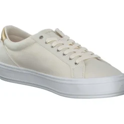 Damen Tommy Hilfiger Klassische- & Business Schuhe<FW0FW07682-AEF Essential Vulc Canvas, Schnürschuhe, Damen, Beige