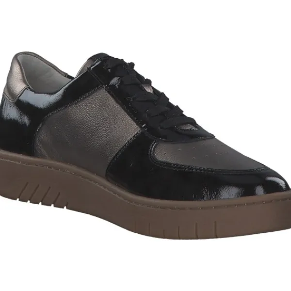 Damen Waldläufer Klassische- & Business Schuhe<754004-203/370 Yuna H, Schnürschuhe, Damen, schwarz bronze